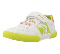 Geox B GISLI Boy A, Scarpe da Ginnastica, White/Green Fluo, 25 EU