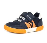 Geox B GISLI Boy A, Scarpe da Ginnastica Bimbo 0-24, Navy/Orange, 22 EU