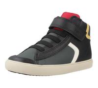 Geox B Gisli Boy, Scarpe da Ginnastica Bimbo 0-24, Black Dk Green, 21 EU