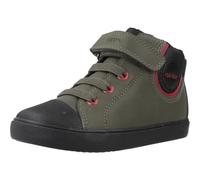 Geox B Gisli Boy, Scarpe da Ginnastica Bimbo 0-24, Dk Green Black, 24 EU