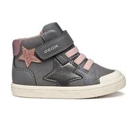 Geox B Gisli Girl, Scarpe da Ginnastica Bimba 0-24, Grigio Rosa, 23 EU