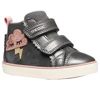 Geox B Gisli Girl, Scarpe da Ginnastica Bimba 0-24, Grigio Scuro, 21 EU