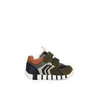 Geox B Iupidoo Boy D, Scarpe da Ginnastica Bimbo 0-24, Dk Green Black, 20 EU