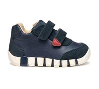 Geox B Iupidoo Boy, First Walker Shoe Bimbo 0-24, Blu Navy Rosso, 23 EU
