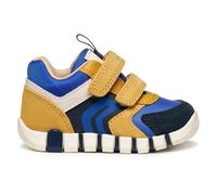 Geox B IUPIDOO Boy First Walker Shoe, Ochre/Royal 26 EU, Ochre Royal, 26 EU