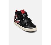Geox B Kilwi Girl D, Scarpe da Ginnastica Bimba 0-24, Nero/Rosso, 22 EU