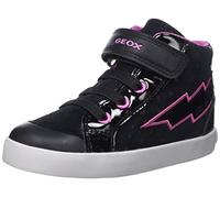 Geox B Kilwi Girl B, Sneakers Bambine e ragazze, Nero/Rosa (Black/Fuchsia), 22 EU
