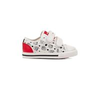 Geox B Kilwi Girl C, Scarpe da Ginnastica Basse Bimba 0-24, Bianco Rosso, 24 EU