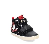 Geox B Kilwi Girl D, Sneakers Bambine e ragazze, Multicolore (Black Red), 25 EU