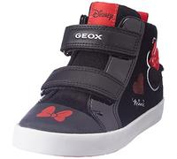Geox B Kilwi Girl D, Sneakers Bambine e ragazze, Nero/Rosso (Black/Red), 20 EU