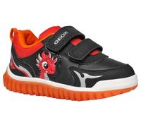 Geox B LIGHTYLOO Boy A - Scarpe da Ginnastica, Black/Red,