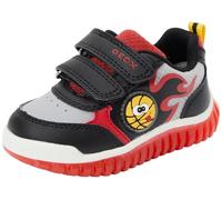 Geox B Lightyloo Boy, Scarpe da Ginnastica Bimbo 0-24, Nero/Rosso, 23 EU