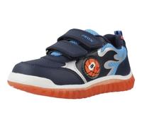 Geox B Lightyloo Boy, Scarpe da Ginnastica, Navy Arancio, 27 EU