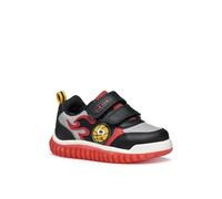 Geox B Lightyloo Boy, Scarpe da Ginnastica, Nero/Rosso, 27 EU