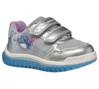 Geox B LIGHTYLOO Girl A, Scarpe da Ginnastica Bimba 0-24, Silver/Sky, 21 EU