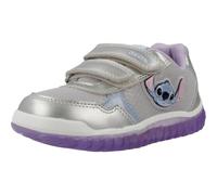 Geox B Lightyloo Girl C, Scarpe da Ginnastica Bimba 0-24, Silver Lilac, 22 EU