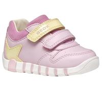 Geox B Lupidoo Girl A, Scarpe Primi Passi Bimba 0-24, Pink Lt Yellow, 18 EU