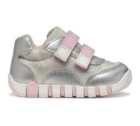 Geox B Lupidoo Girl A, Scarpe Primi Passi Bimba 0-24, Silver Pink, 22 EU