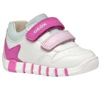 Geox B Lupidoo Girl A, Scarpe Primi Passi Bimba 0-24, White Fuchsia, 22 EU