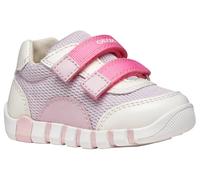 Geox B Lupidoo Girl A, Scarpe Primi Passi Bimba 0-24, White Lilac, 18 EU