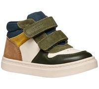 Geox B Nashik Boy, Scarpe da Ginnastica Bimbo 0-24, Lt Ivory Dk Green, 21 EU
