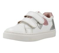 Geox B Nashik Girl C, Scarpe da Ginnastica Bimba 0-24, Bianco, 24 EU