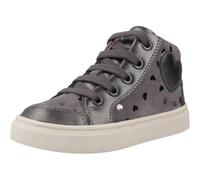 Geox B Nashik Girl, Scarpe da Ginnastica Bimba 0-24, Grigio Scuro, 22 EU