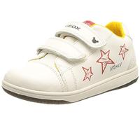 Geox B New Flick Boy A, Sneakers Bambini e ragazzi, Bianco/Nero (White/Black), 25 EU