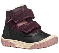 Geox B Omar Girl WPF, Stivale alla Caviglia Bimba 0-24, Black Dk Purple, 22 EU