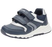 Geox B Pyrip Boy A, Scarpe da Ginnastica Bimbo 0-24, Multicolore (Navy Silver), 23 EU