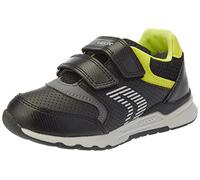 Geox B Pyrip Boy A, Sneakers Bambini e ragazzi, Nero/Verde (Black/Lime Green), 21 EU