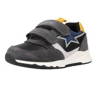 Geox B Pyrip Boy B, Scarpe da Ginnastica, Multicolore (Dk Grey Yellow), 21 EU