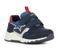 Geox B Pyrip Boy B, Scarpe da Ginnastica, Multicolore (Navy Red), 21 EU