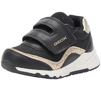 Geox B Pyrip Girl A, Scarpe da Ginnastica Bimba 0-24, Black Lt Gold, 20 EU