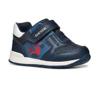 Geox B Rishon Boy A, Scarpe da Ginnastica Bimbo 0-24, Navy Dk Red, 23 EU