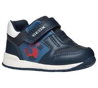 Geox B Rishon Boy A, Scarpe da Ginnastica Bimbo 0-24, Navy Dk Red, 24 EU