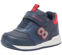 Geox B Rishon Boy A, Scarpe da Ginnastica Bimbo 0-24, Navy Red, 23 EU