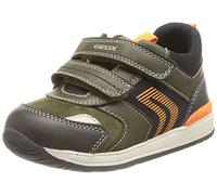 Geox B Rishon Boy B, Primi Passi Bimbo 0-24, Verde/Arancione (Dk Green/Orange), 21 EU