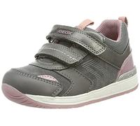 Geox B Rishon Girl A, Scarpe Primi Passi Bimba 0-24, Dk Grey Pink 2BC, 20 EU