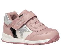 Geox B Rishon Girl, First Walker Shoe Bambina, Old Rose Black, 25 EU