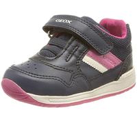 Geox B Rishon Girl A, Primi Passi Bimba 0-24, Blu/Rosa (Lt Navy/Fuchsia), 18 EU