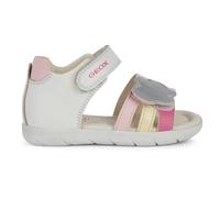 Geox B Sandal Alul Girl Bimba 0-24, White Multi Coloured, 23 EU