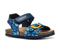 Geox B Sandal CHALKI Boy, Bimbo 0-24, Navy/Yellow, 22 EU