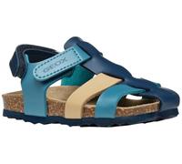 Geox B SANDAL CHALKI BOY - Sandalo Bambino, Navy/Camel,