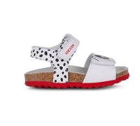 Geox B Sandal Chalki Girl, Bambina, Bianco Nero, 23 EU