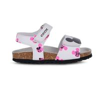 Geox B Sandal Chalki Girl, Bambina, Fluofucsia Bianco, 21 EU