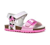 Geox B Sandal CHALKI Girl, Bimba 0-24, White/Pink, 22 EU