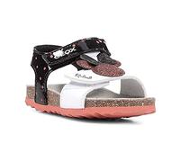 Geox B Sandal Chalki Girl, Sandali Bambine e ragazze, Bianco/Nero (White/Black), 27 EU