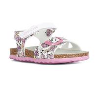 Geox B Sandal Chalki Girl, Sandali Bambine e ragazze, Multicolore (White Fantasy), 21 EU