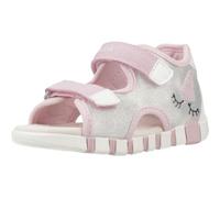 Geox B Sandal IUPIDOO Gir, Bimba 0-24, Silver/Pink, 22 EU